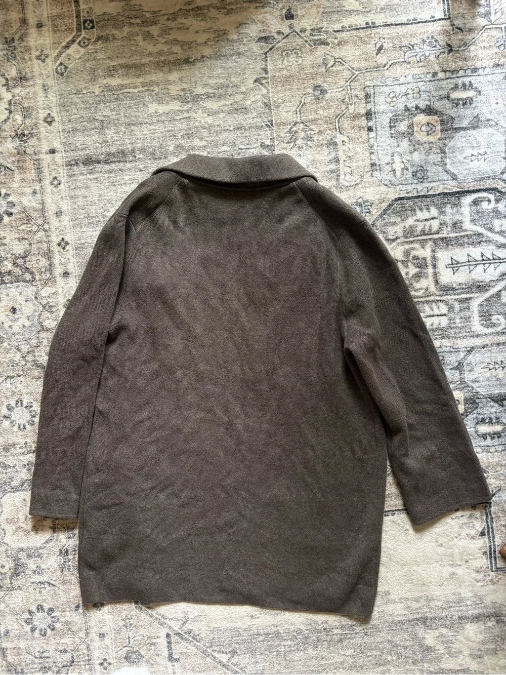 Quince 100% Organic Cotton Knit Blazer size M in brown - Picture 8 of 8